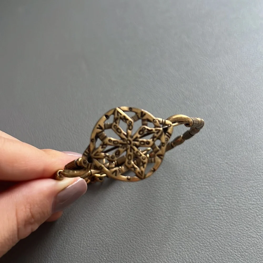 Alex and Ani Antique Gold Beaded Bracelet